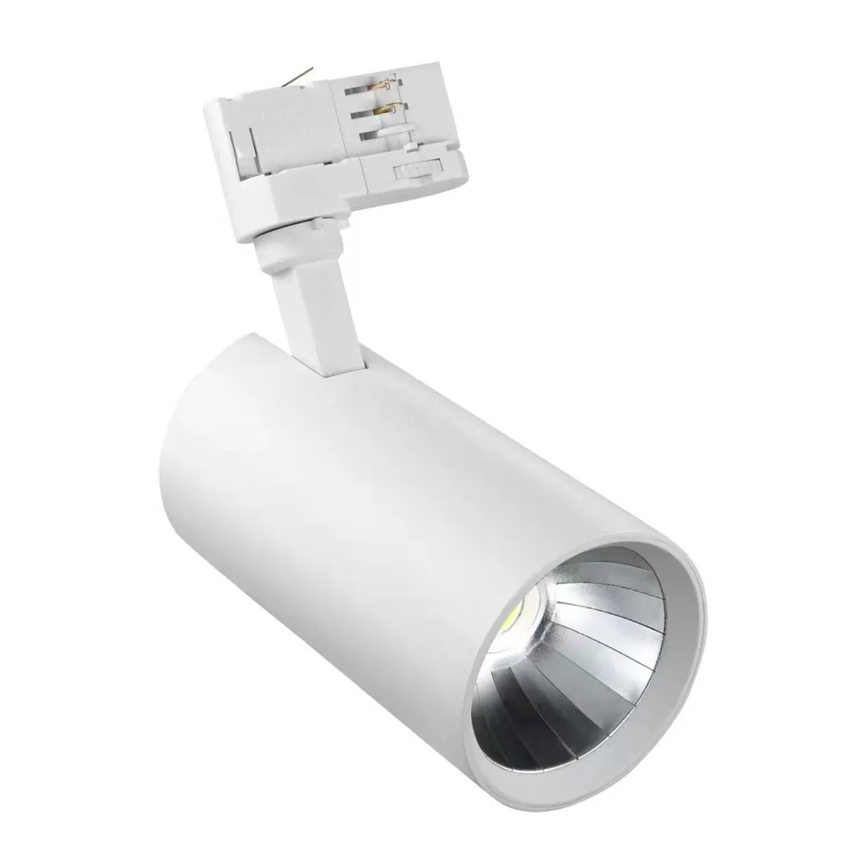 LEDlife hvid skinnespot 24W - Flicker free, 125lm/w, 3-faset - Farve på hus : Hvid, Kulør : Varm, Spredning : 38°