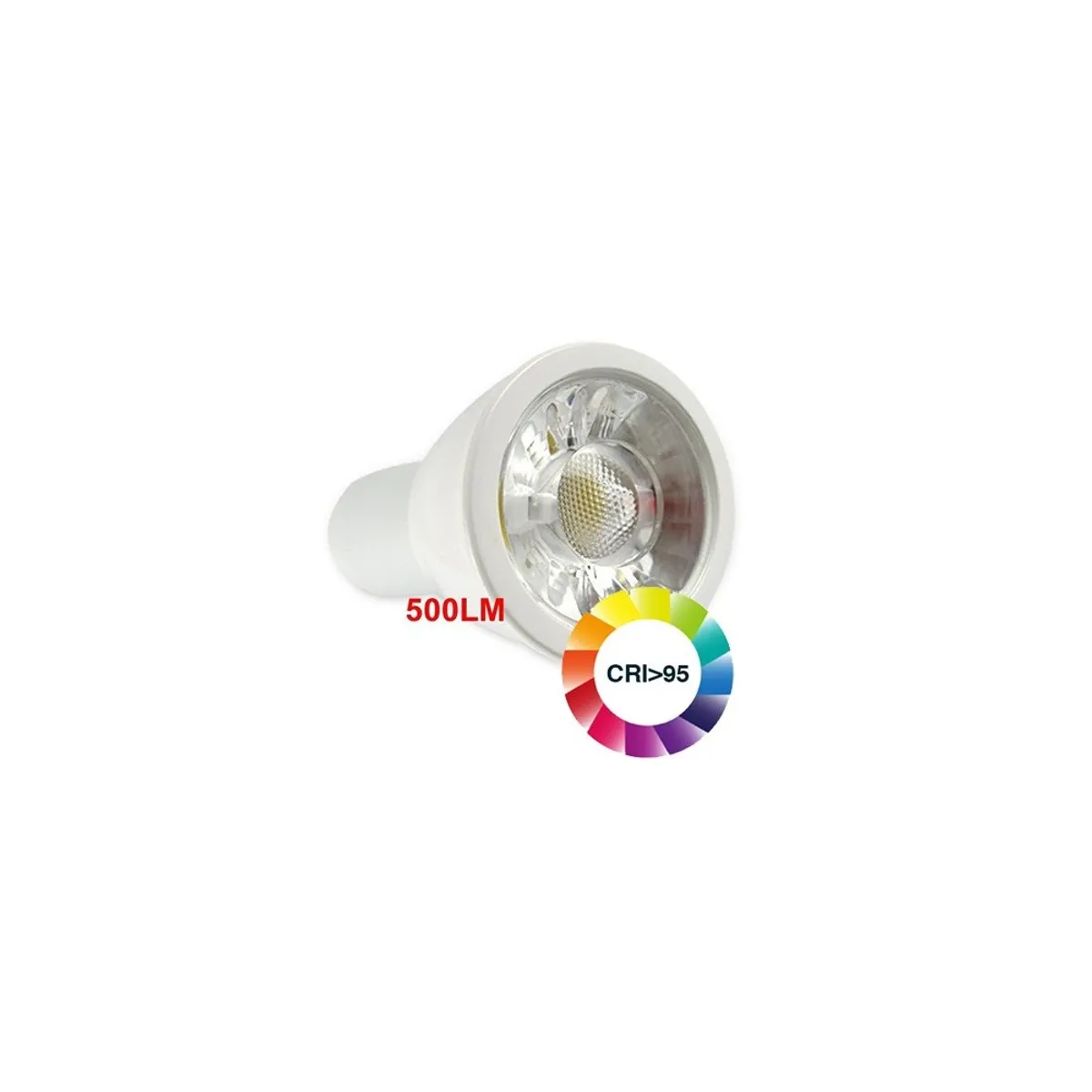 LEDlife LUX5 LED spotpære - 4,5W, dæmpbar, RA 95, 12V, MR16 / GU5.3 - Dæmpbar : Dæmpbar, Kulør : Varm