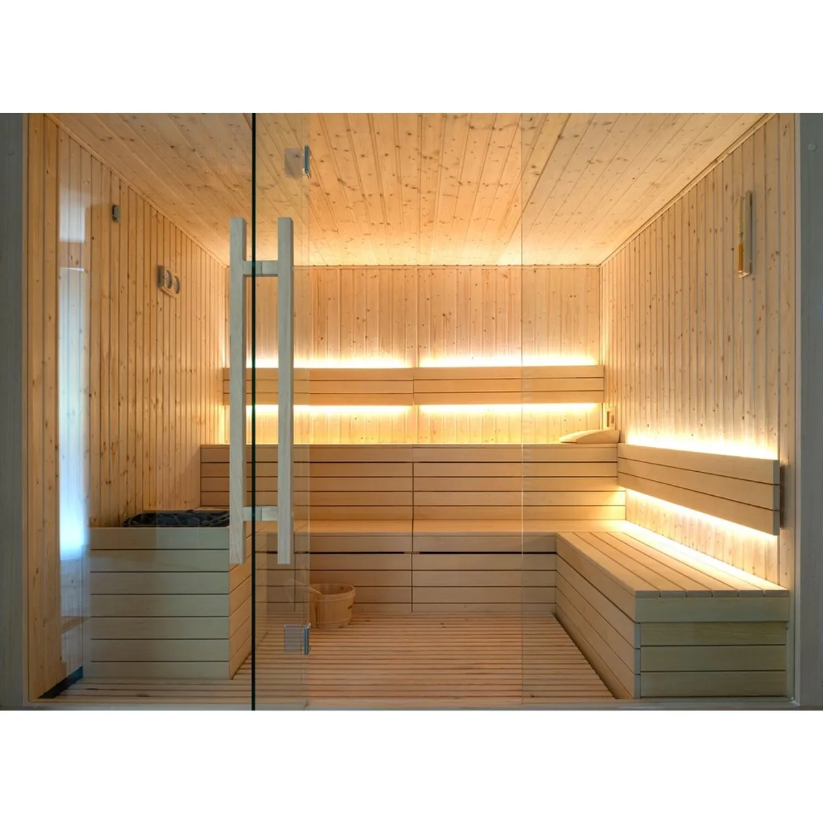 LEDlife Sauna LED strip - 1M, 8W pr. meter, IP68, 24V - Dæmpbar : Dæmpbar, Kulør : Ekstra varm