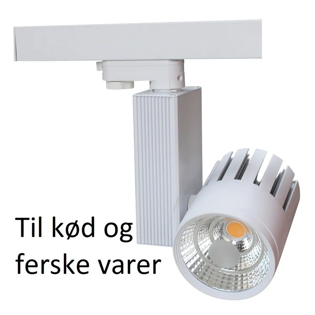 LEDlife skinnespot 30W til kød - 2700lm, 3-faset - Farve på hus : Grå, Kulør : Kød, Spredning : 60°