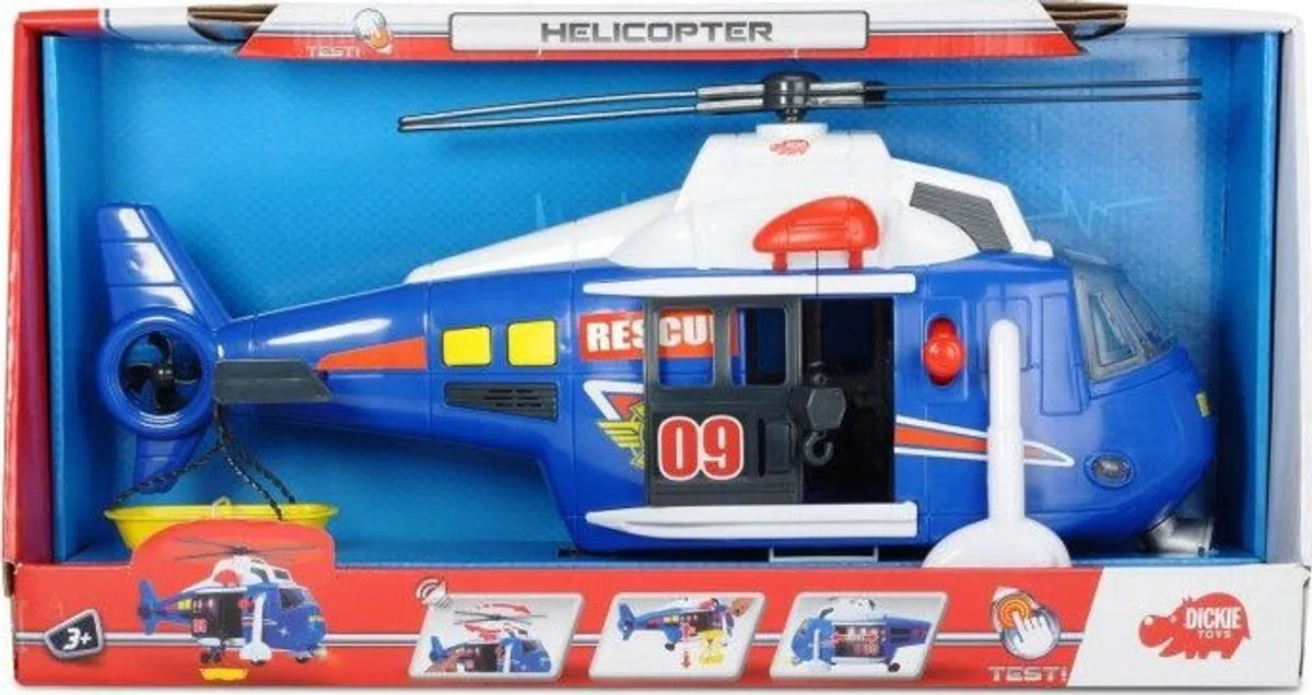 Legetøjs Helikopter Med Lys Og Lyd - 32 Cm