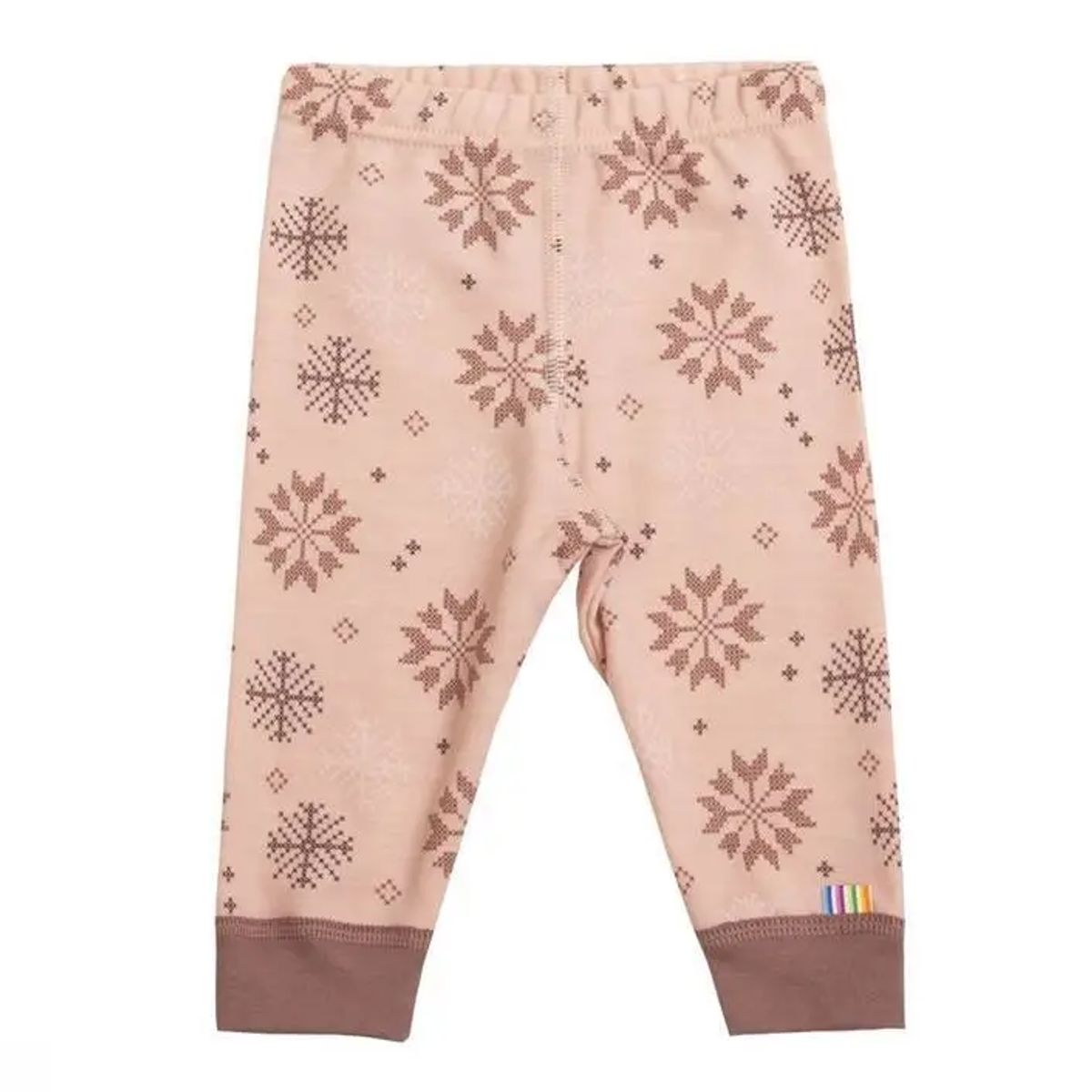 Leggings i uld/bomuld - light rose