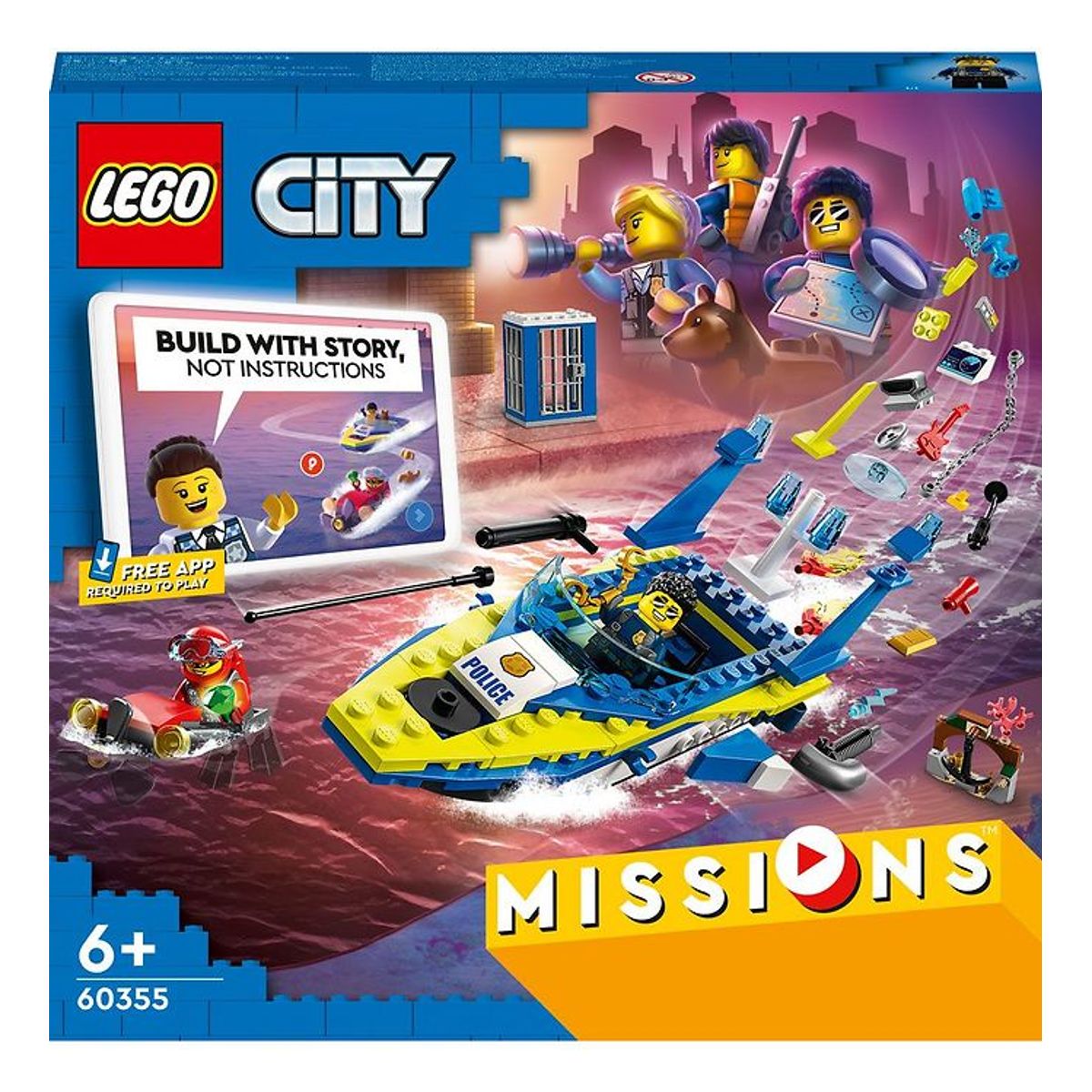 LEGO ® City - Havpolitiets Detektivmissioner 60355 - 278 Dele