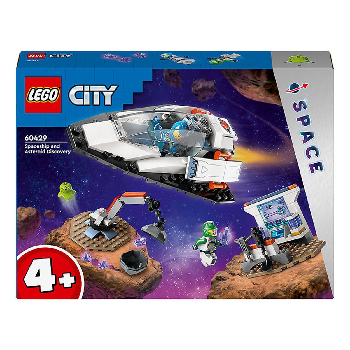 LEGO ® City - Rumskib Og Asteroideforskning 60429 - 126 Dele