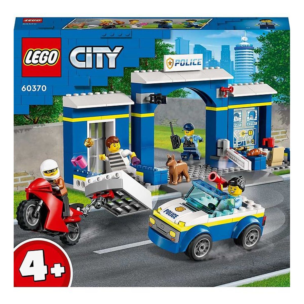 LEGO ® City - Skurkejagt ved Politistationen 60370 - 172 Dele