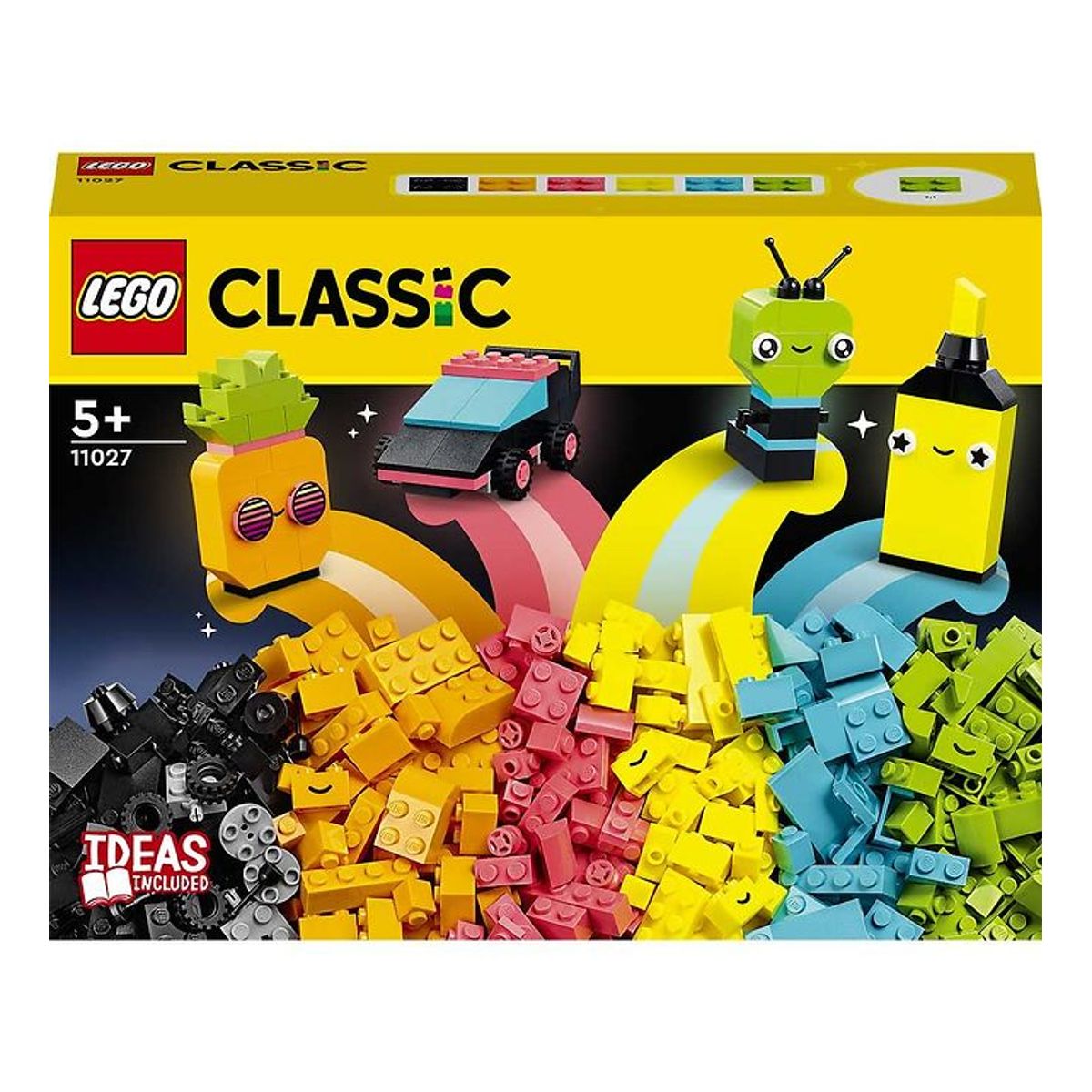 LEGO ® Classic - Kreativt Sjov Med Neonfarver 11027 - 333 Dele