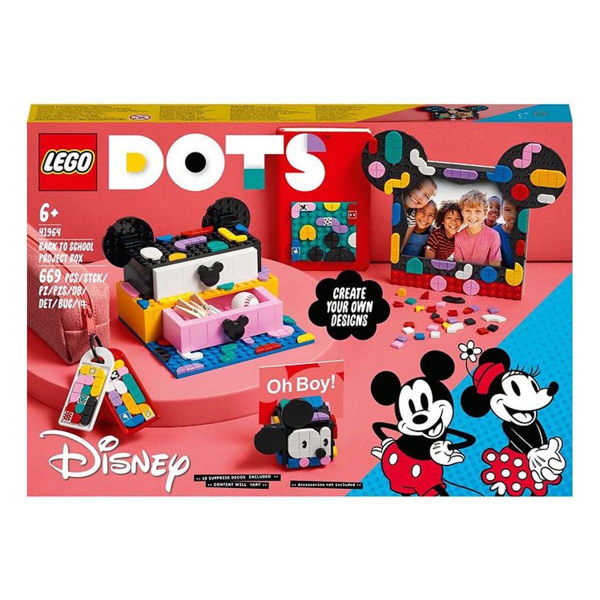 LEGO ® DOTS - Mickey Mouse Og Minnie Mouse Skolestart... 41964