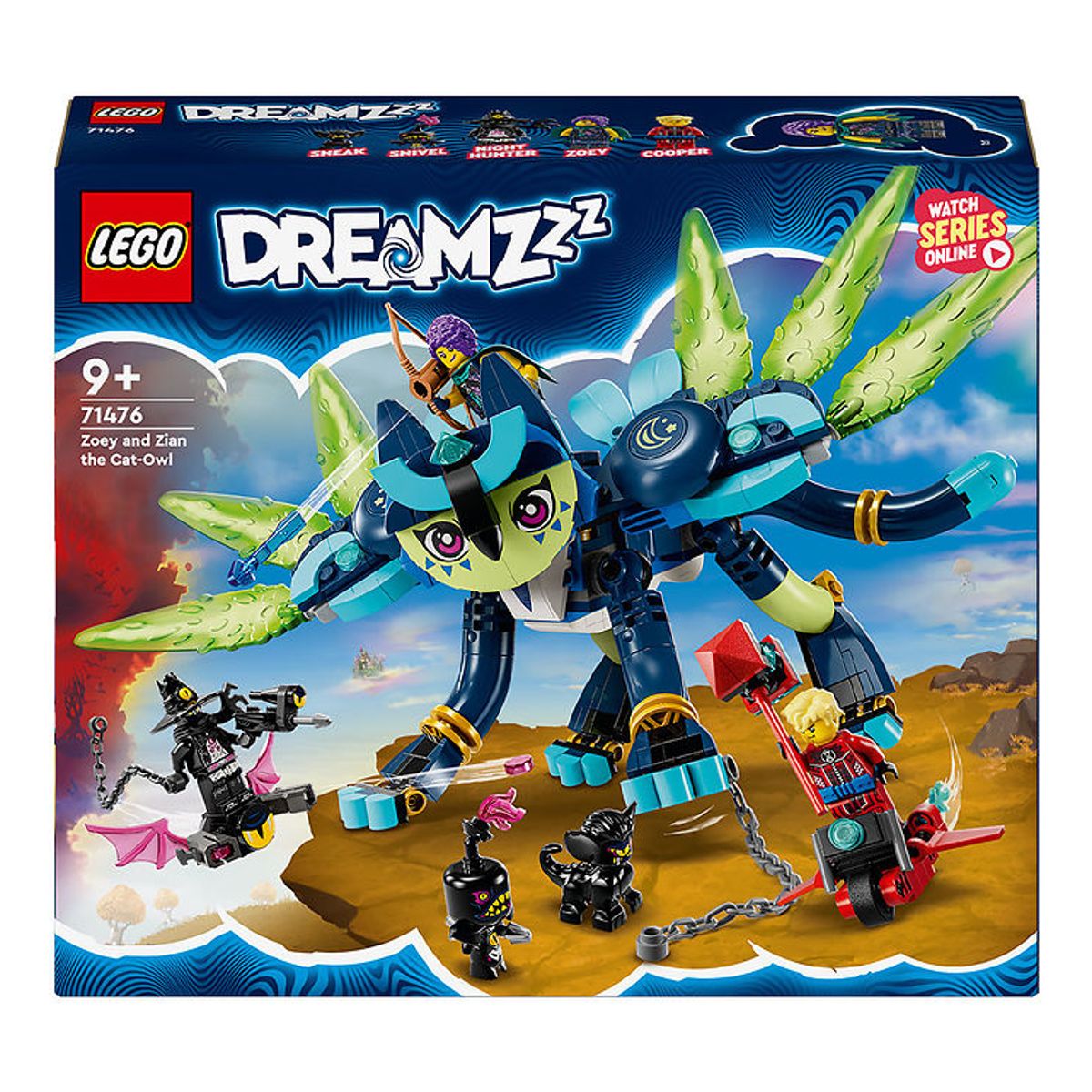 LEGO ® DREAMZzz - Zoey Og Katteuglen Zian 71476 - 437 Dele