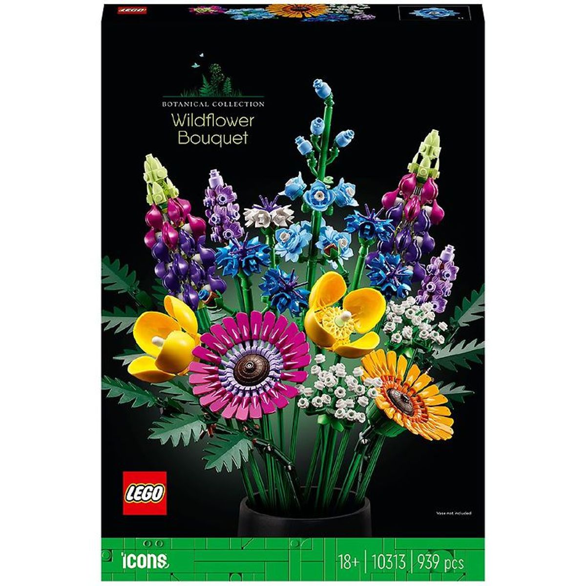 LEGO ® Icons - Buket af Vilde Blomster 10313 - 939 Dele