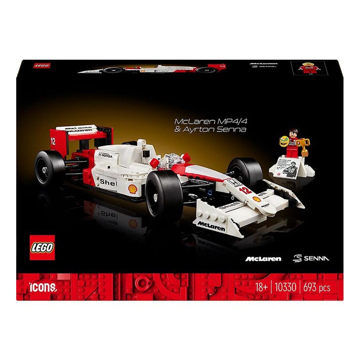 LEGO ® Icons - McLaren MP4/4 og Ayrton Senna 10330 - 693 Dele