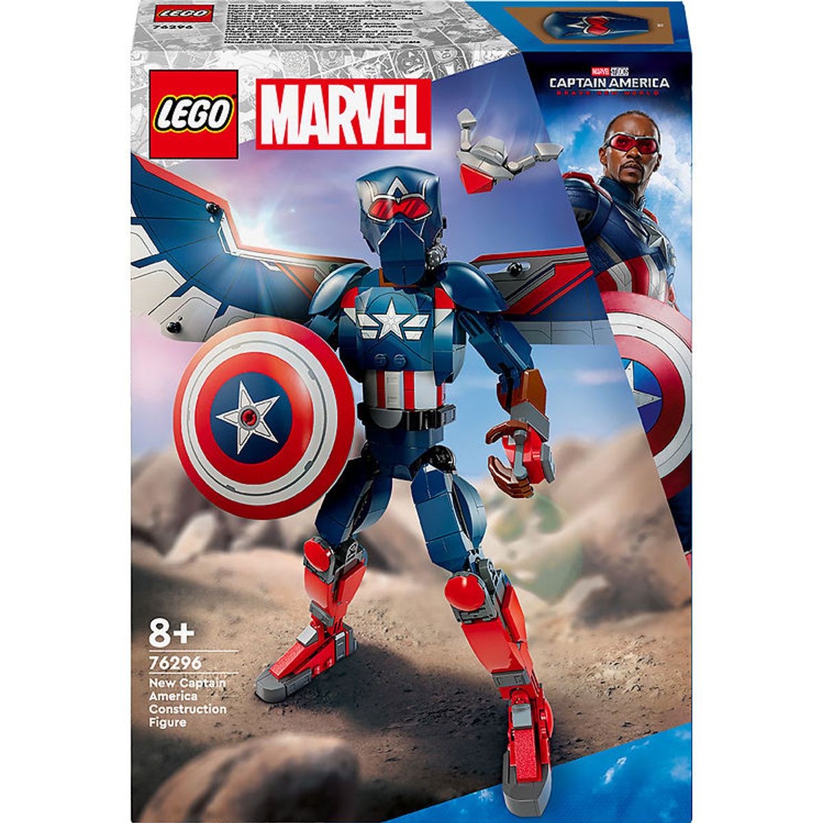 LEGO ® Marvel - Byg selv-figur af den nye Captain America 76296 -