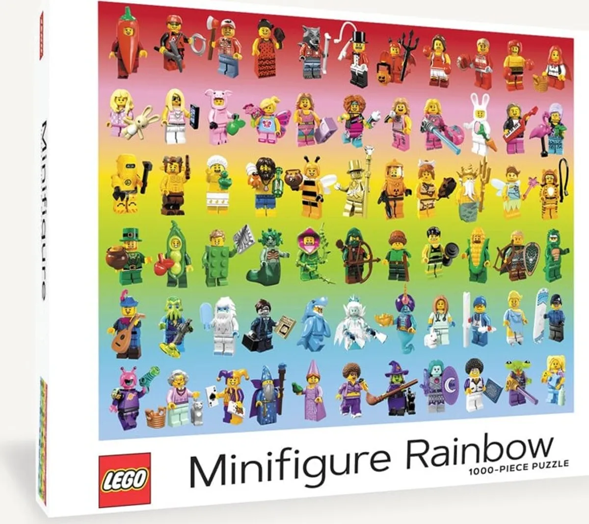 Lego - Minifigure Rainbow Puslespil - 1000 Brikker