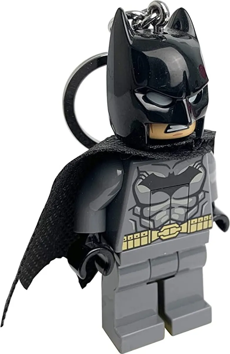 Lego - Nøglering Med Led Lys - Dc Comics - Batman - Grå