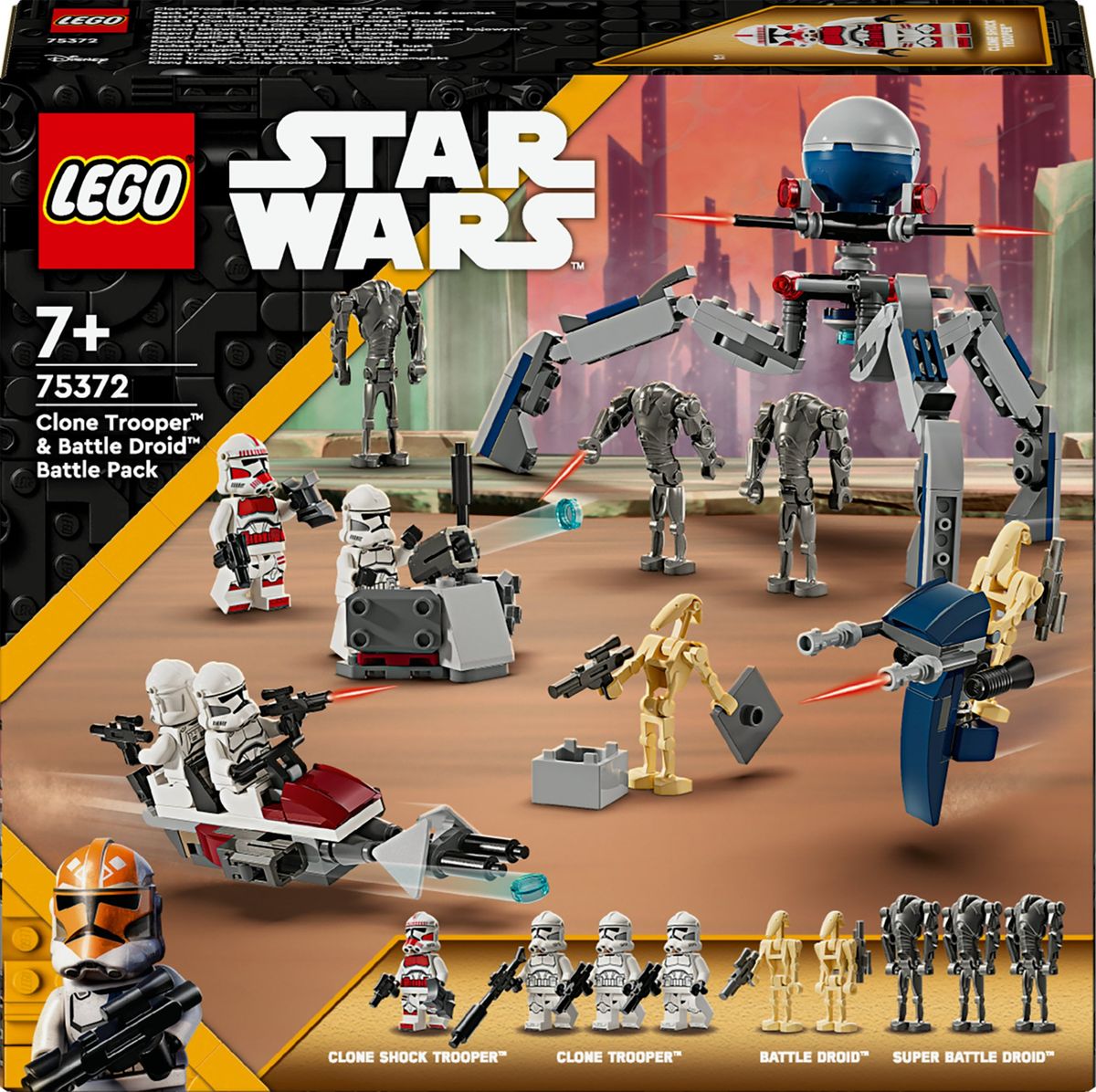 LEGO Star Wars - Clone Trooperâ¢ & Battle Droidâ¢ Battle Pa (75372)