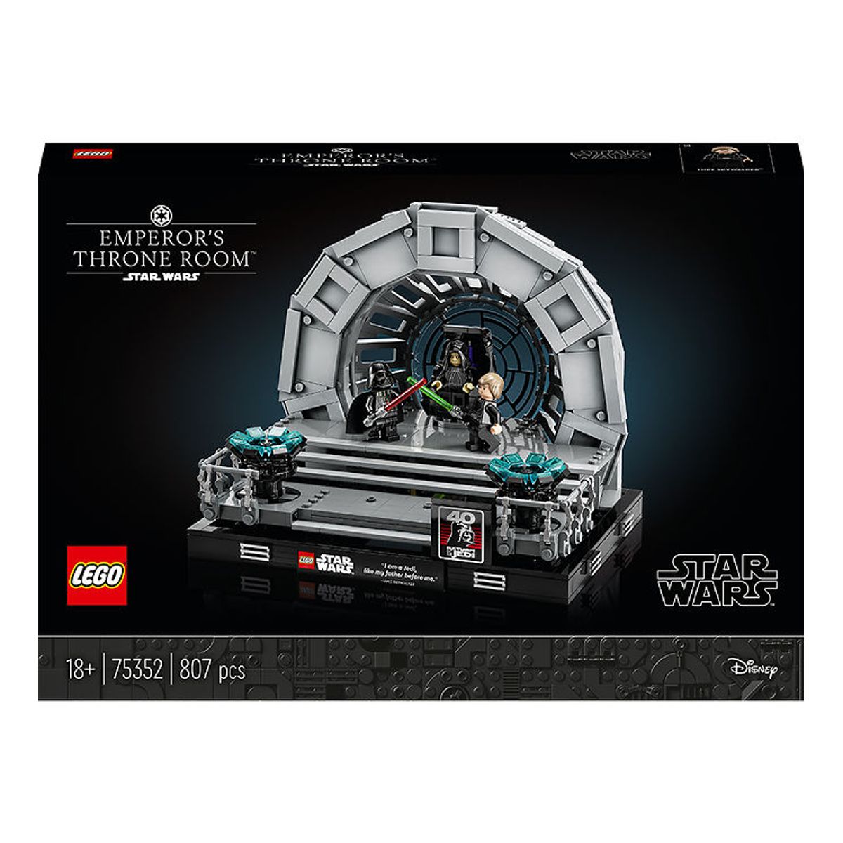 LEGO ® Star Wars - Diorama Med Kejserens Tronsal 75352 - 807 Dele