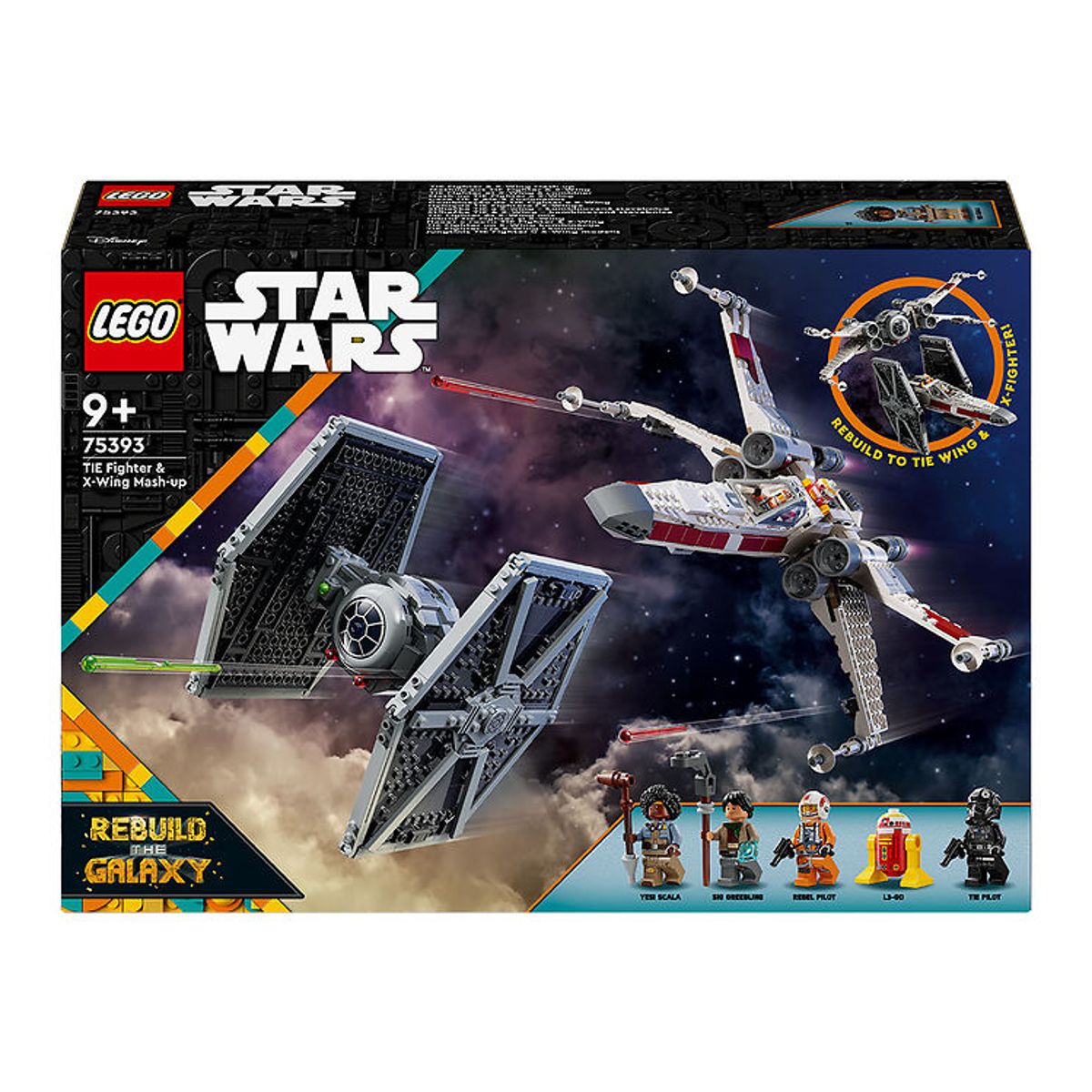 LEGO ® Star Wars - Kombimodel: TIE-jager og X-wing 75393 - 1063 D