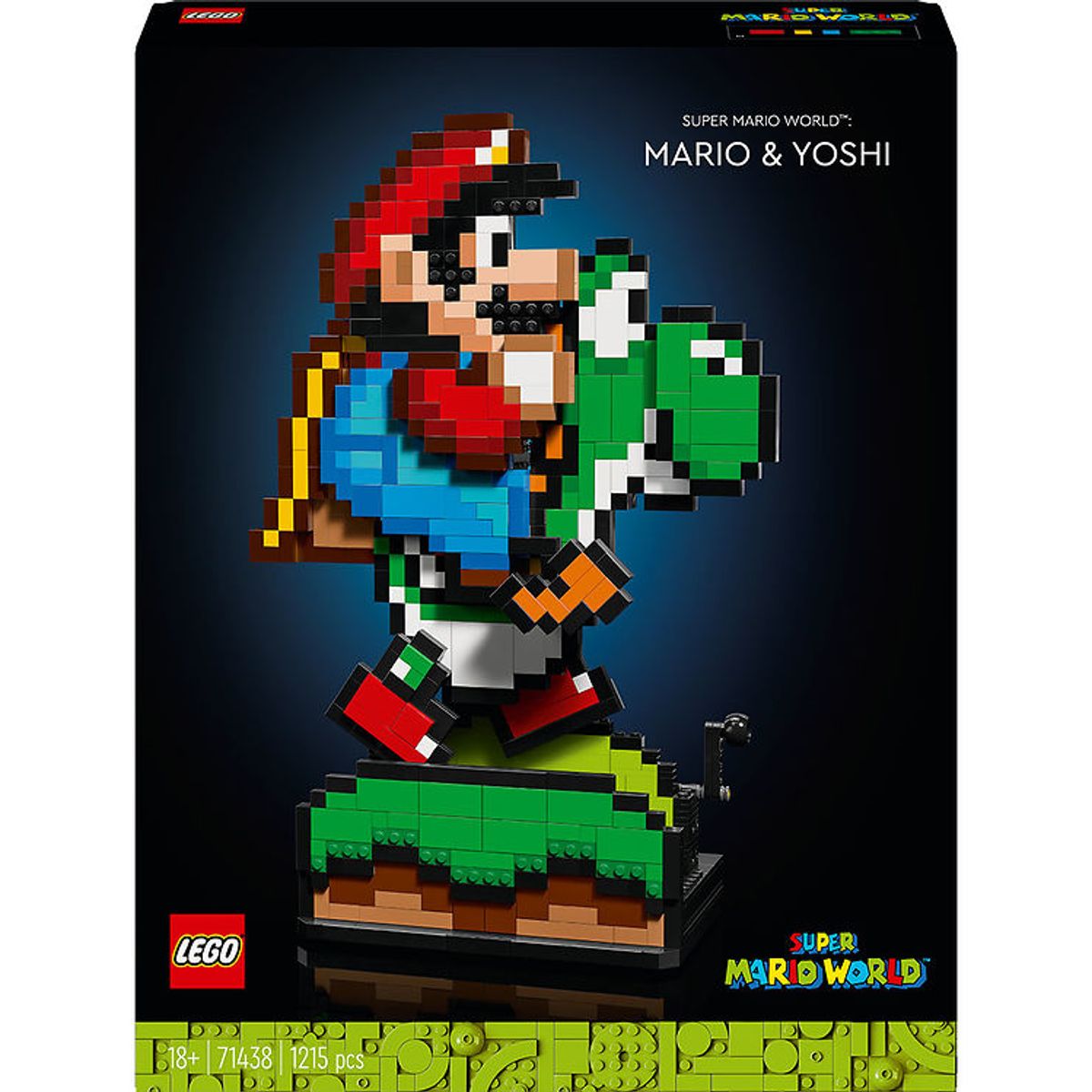 LEGO ® Super Mario World: Mario og Yoshi 71438 - 1215 Dele