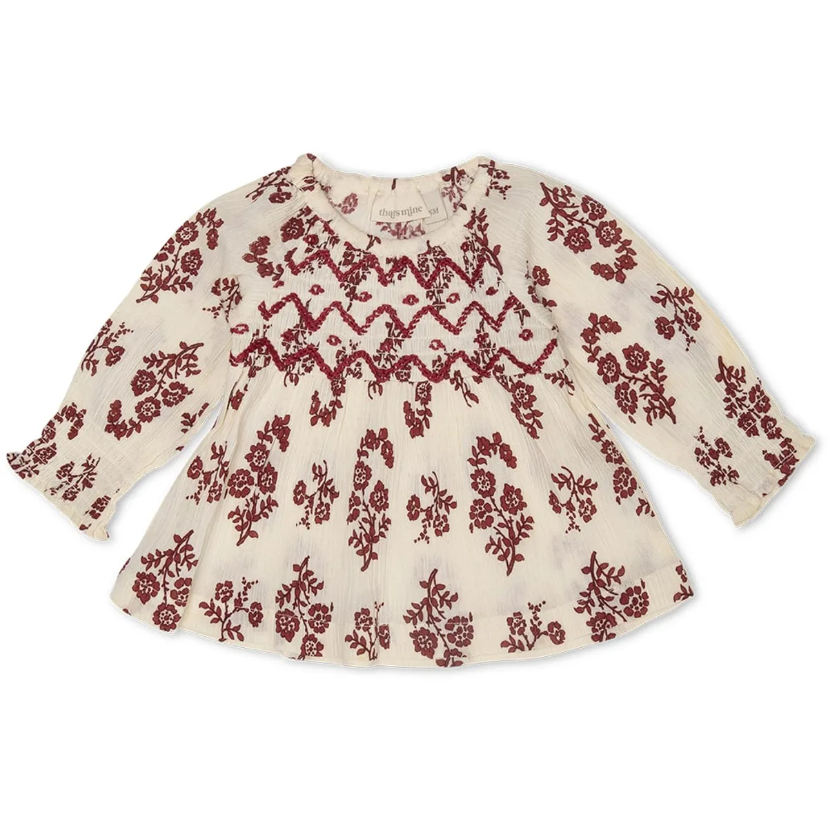 Lelou shirt - Blossom rouge