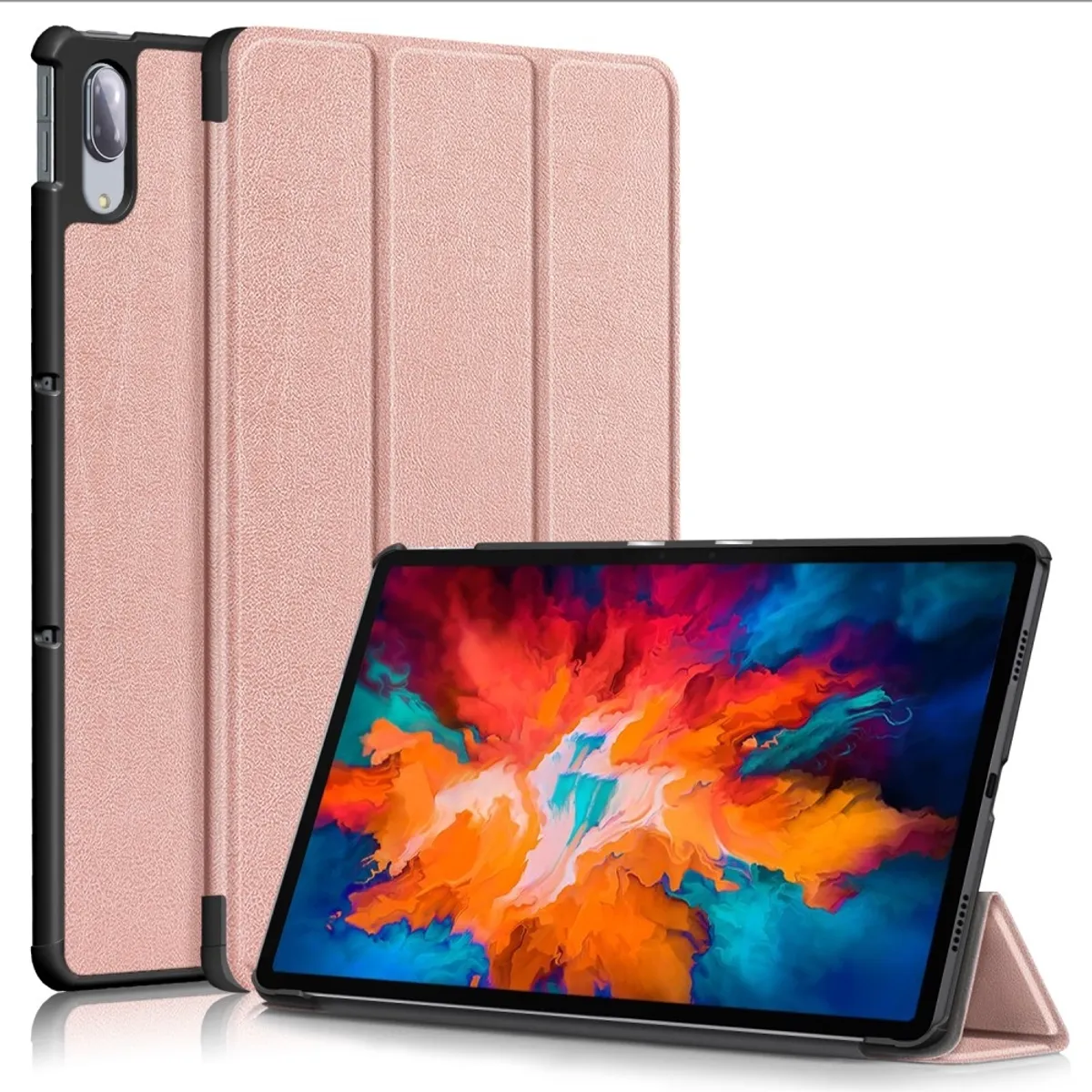 Lenovo Tab P11 Pro TB-J706F - Tri-Fold læder cover - wake up/sleep funktion - Rosa guld