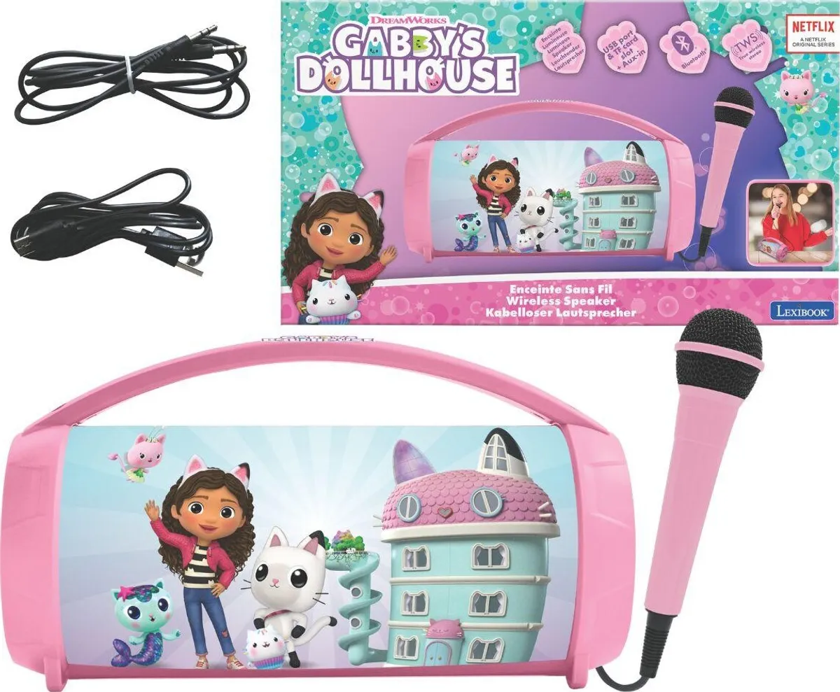 Lexibook - Gabby's Dollhouse Bluetooth Light Speaker (btp585gdhz)