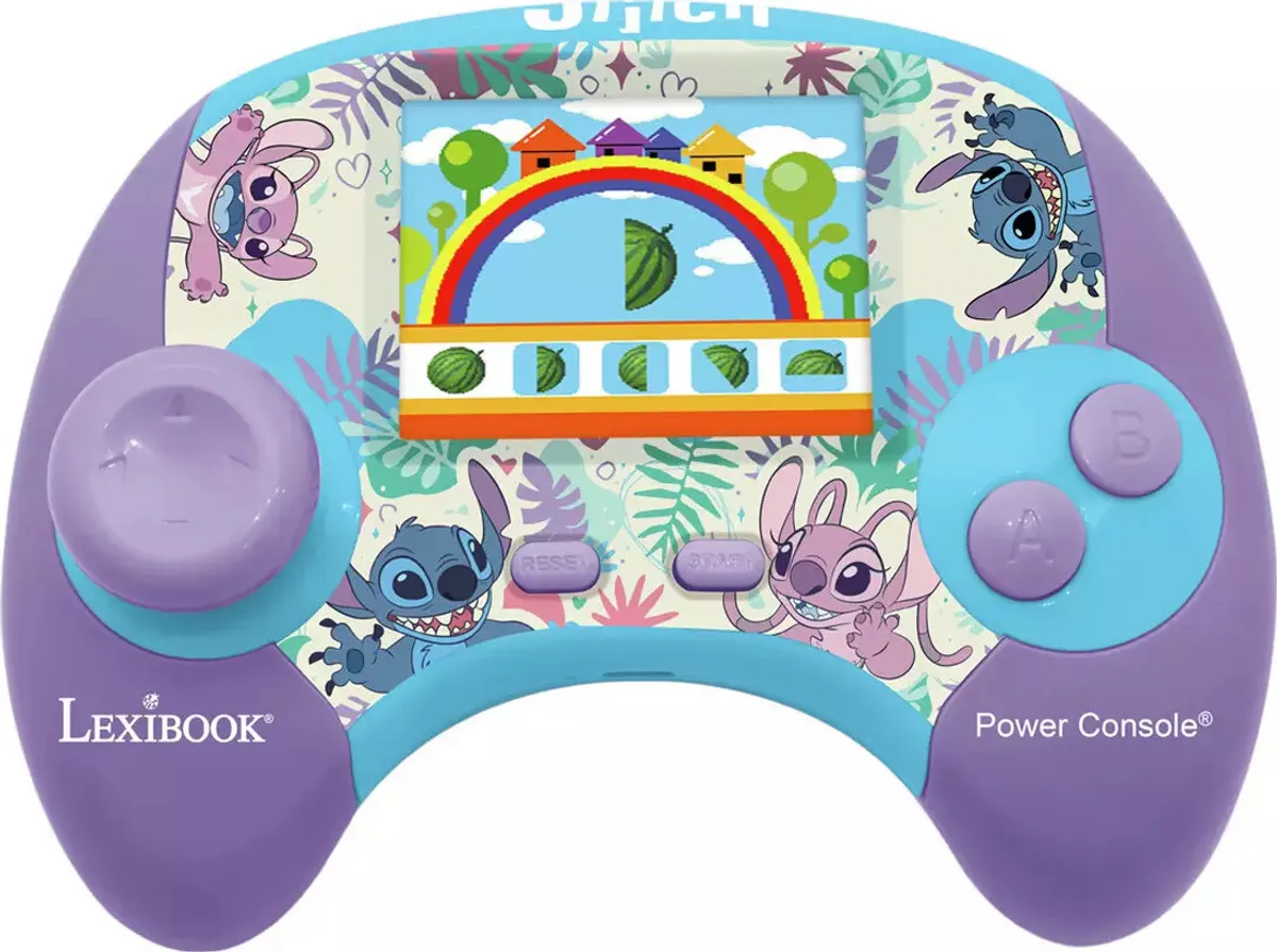 Lexibook - Power Console Stitch Educational Handheld Bilingual Talking Console (jcg100di1)