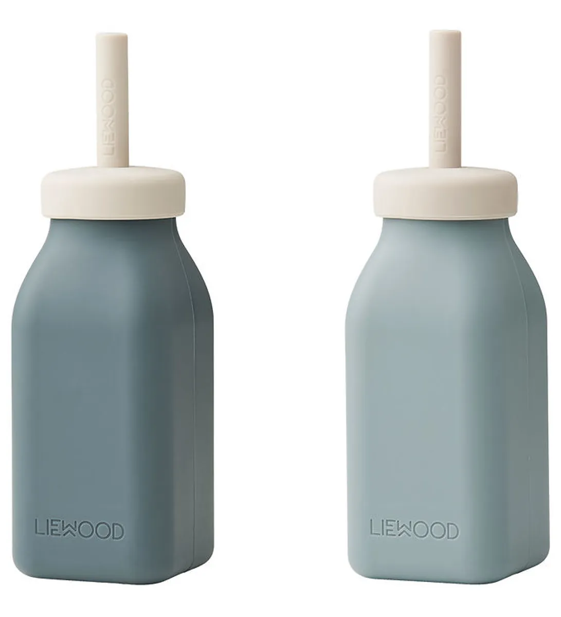 Liewood Milkshakeflasker - Silikone - 2-pak - Erika - Blue Mix