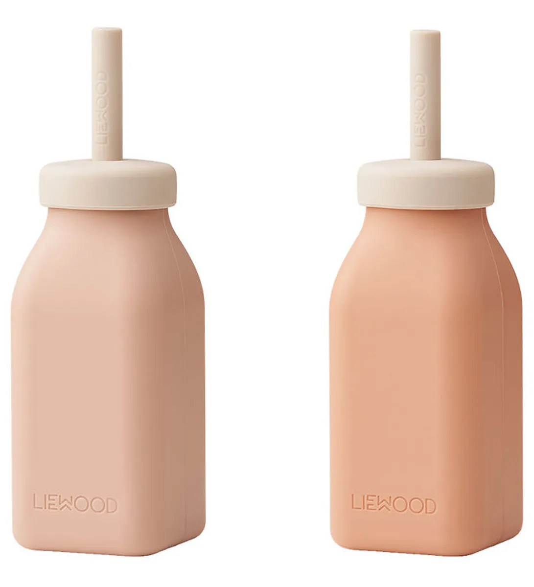 Liewood Milkshakeflasker - Silikone - 2-pak - Erika - Rose Mix