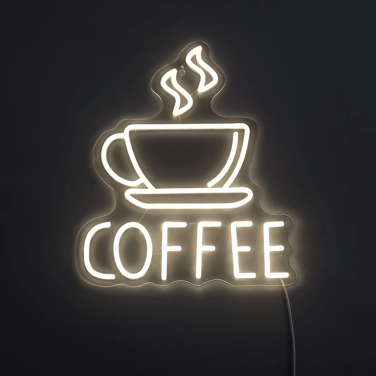 Lightish Coffee Neon Væglampe