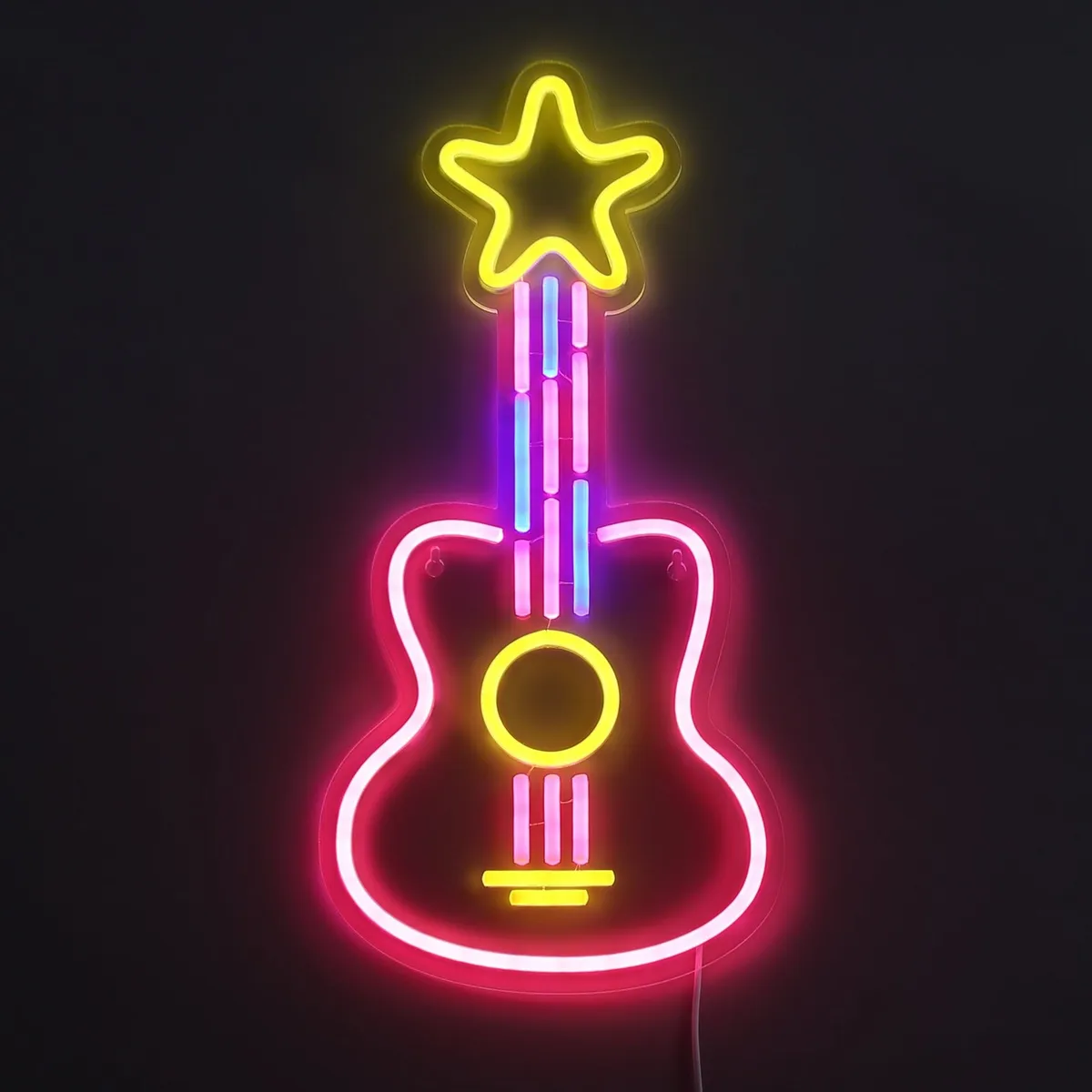 Lightish Guitar Neon Væglampe