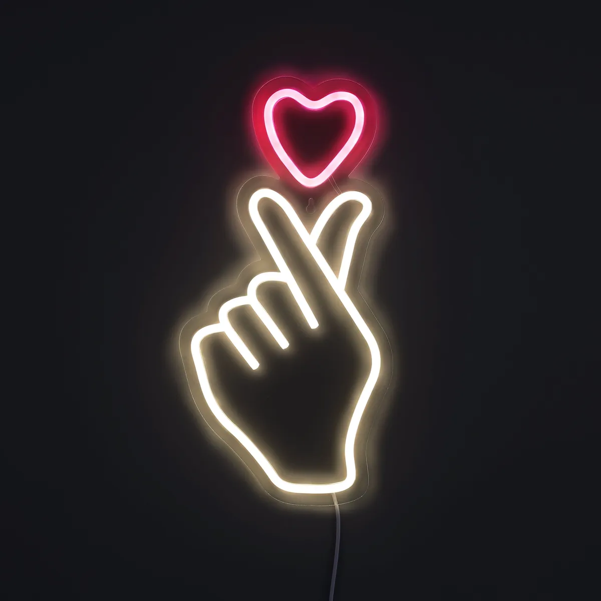 Lightish Heart Sign Neon Væglampe