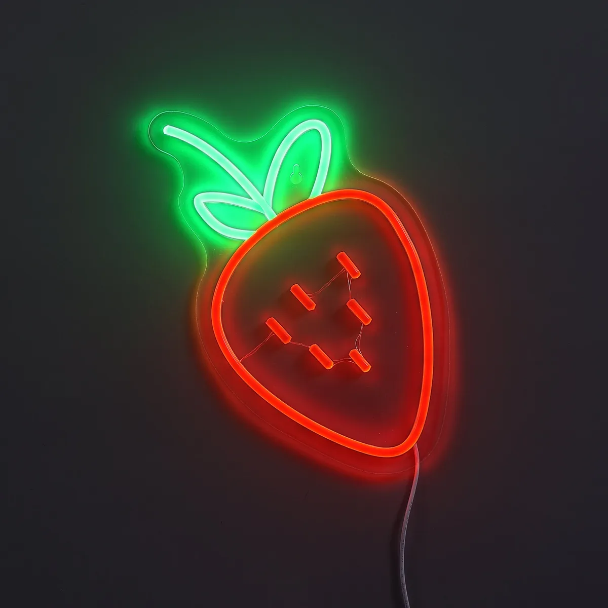 Lightish Strawberry Neon Væglampe