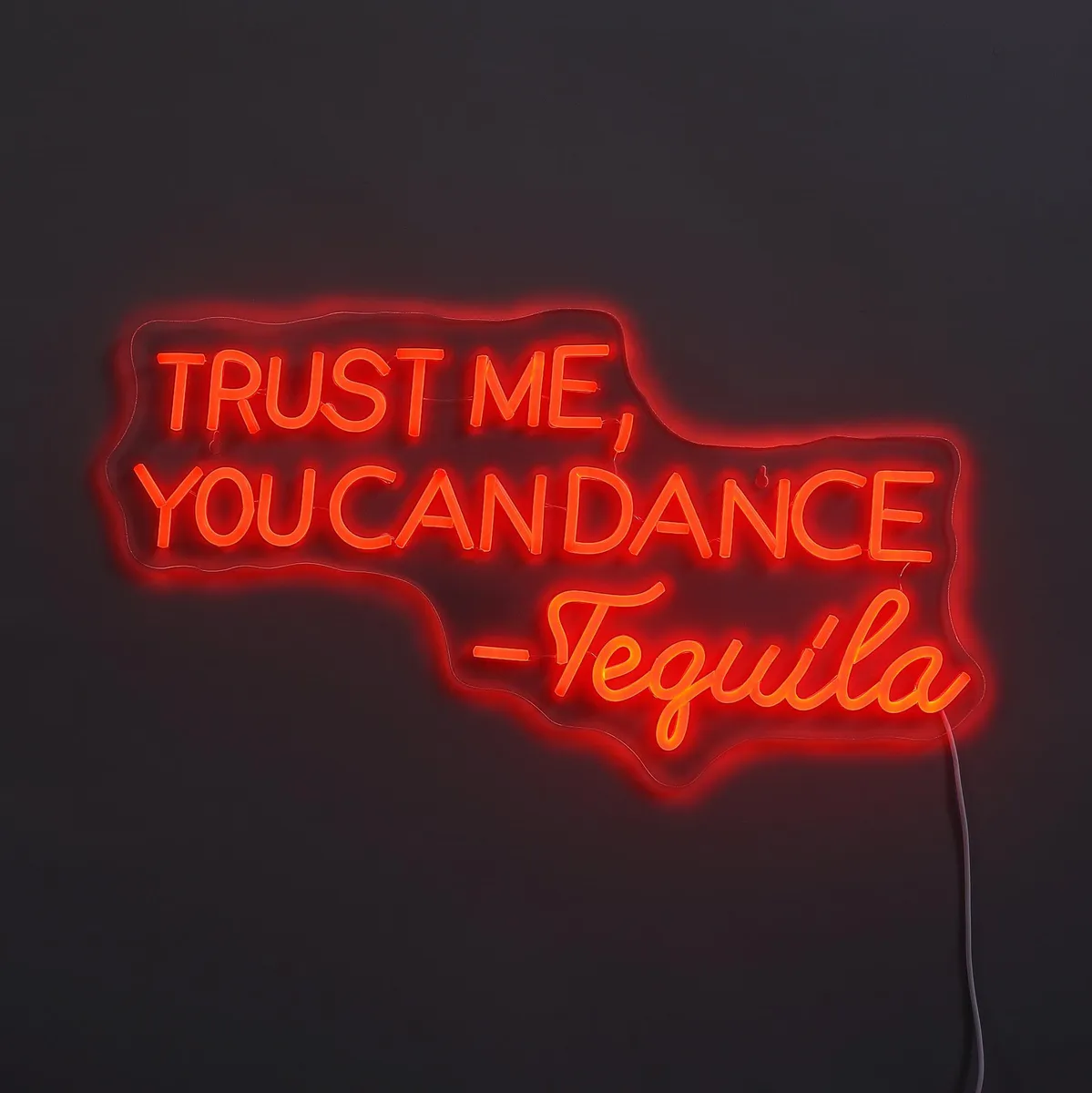 Lightish Trust Me You Can Dance Neon Væglampe Rød