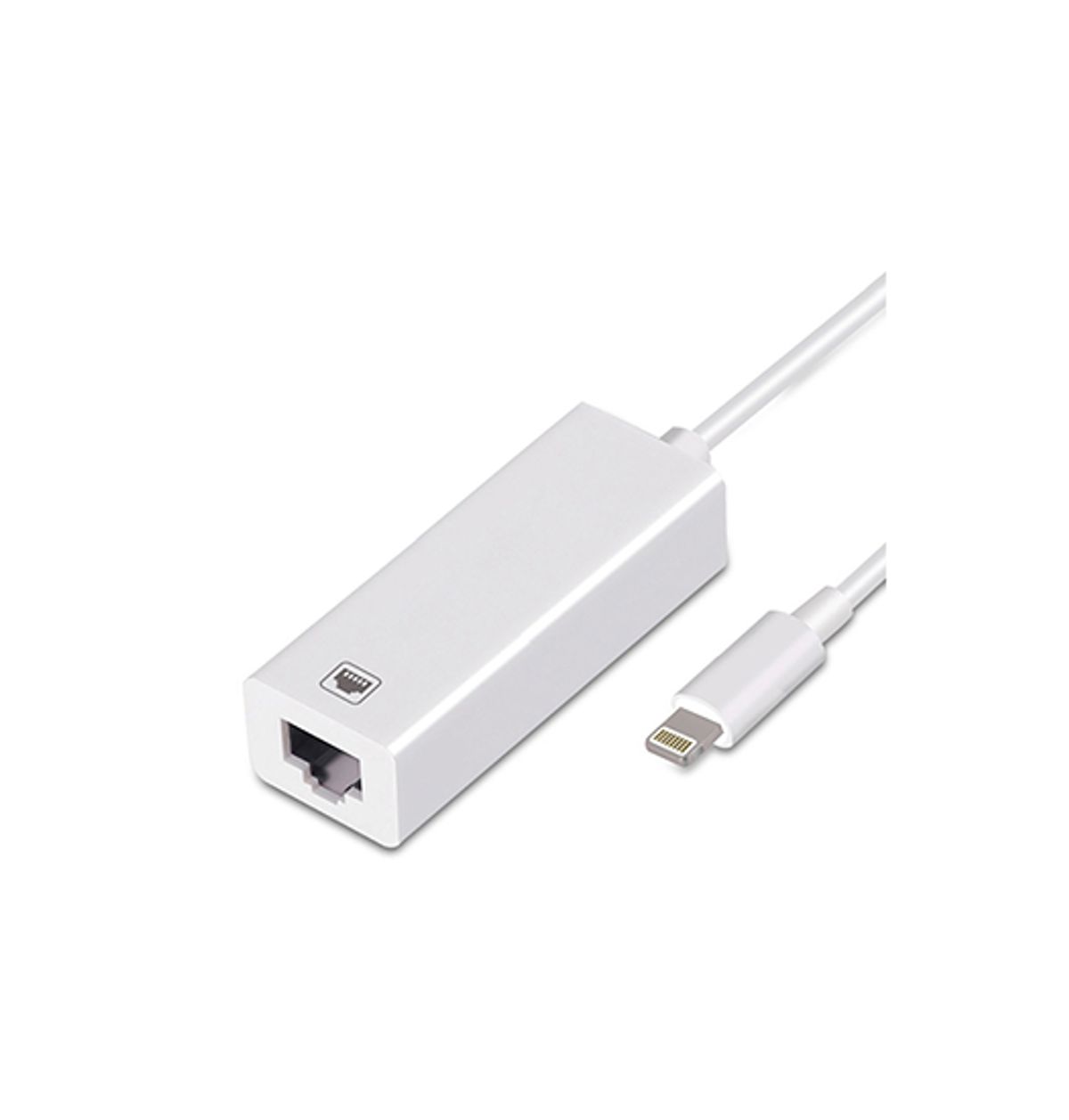 Lightning til Ethernet/LAN Adapter til iPhone / iPad - Hvid