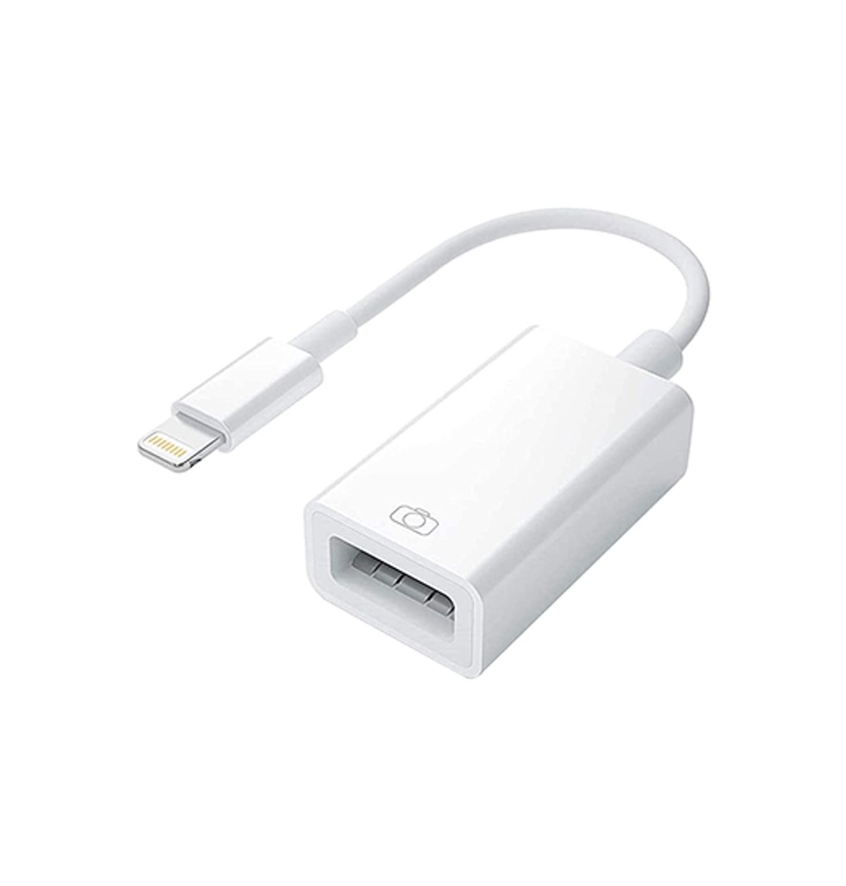 Lightning til USB-A Hun Adapter Kabel - Hvid