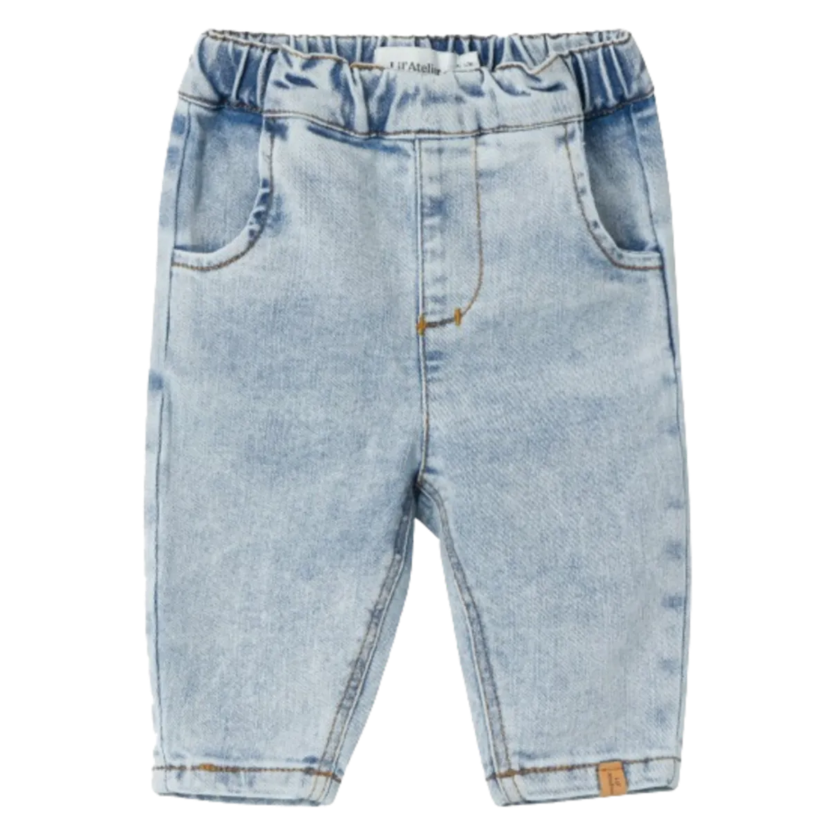 Lil' Atelier bløde jeans - Ben - Light Blue Denim - 56