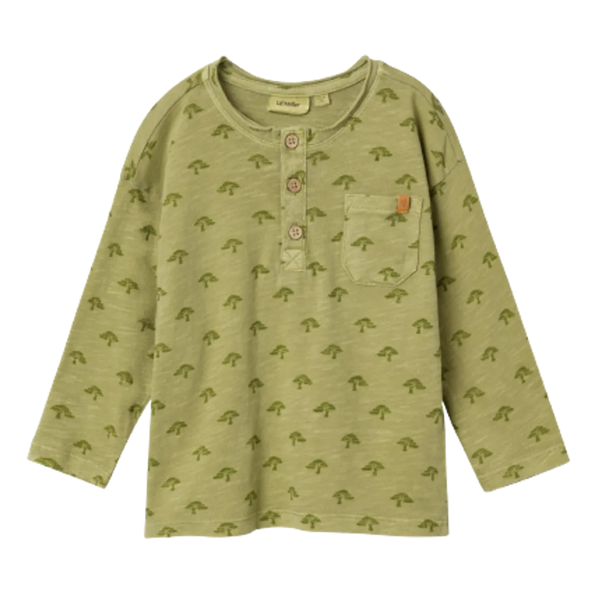 Lil' Atelier t-shirt med lange ærmer - Sage - 122/128