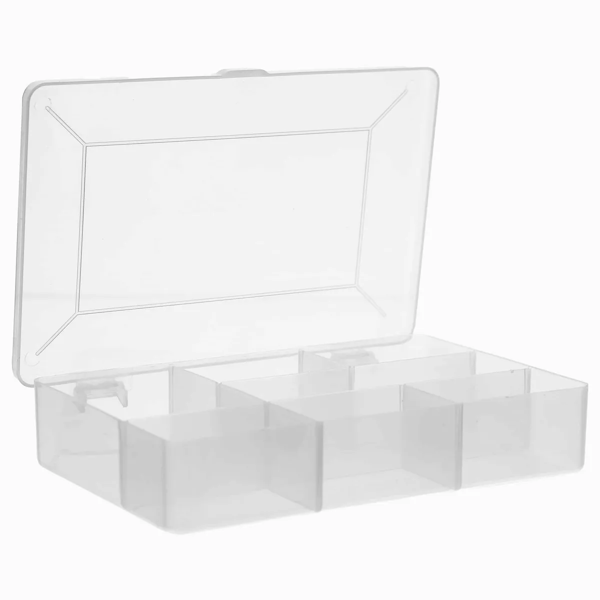 Liva - Sorteringskasse med låg - Transparent - 17cm x 11cm x 3,5cm