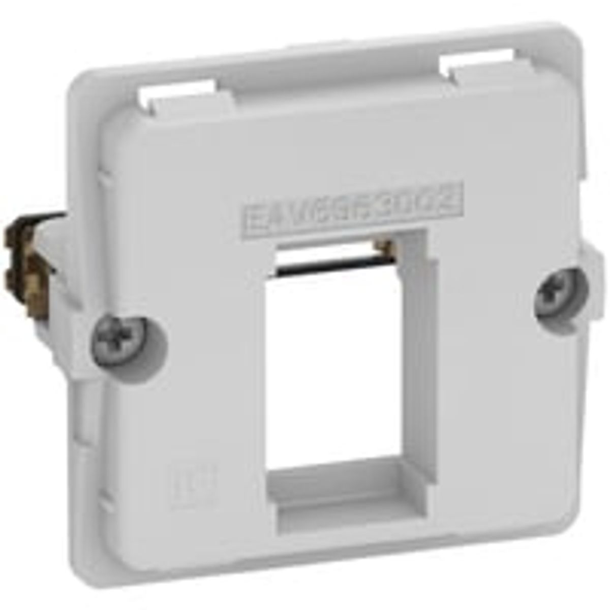 LK FUGA - Dataudtag til 1 stk. keystone konnektor, standard keystone port (ca. 19,3 x 14,8 mm), 1 modul, uden afdkning/tangent