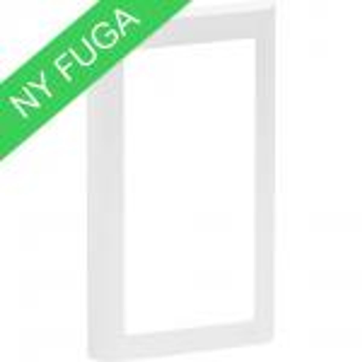 LK FUGA ® Design Ramme 63 Soft, 2 modul lodret, hvid