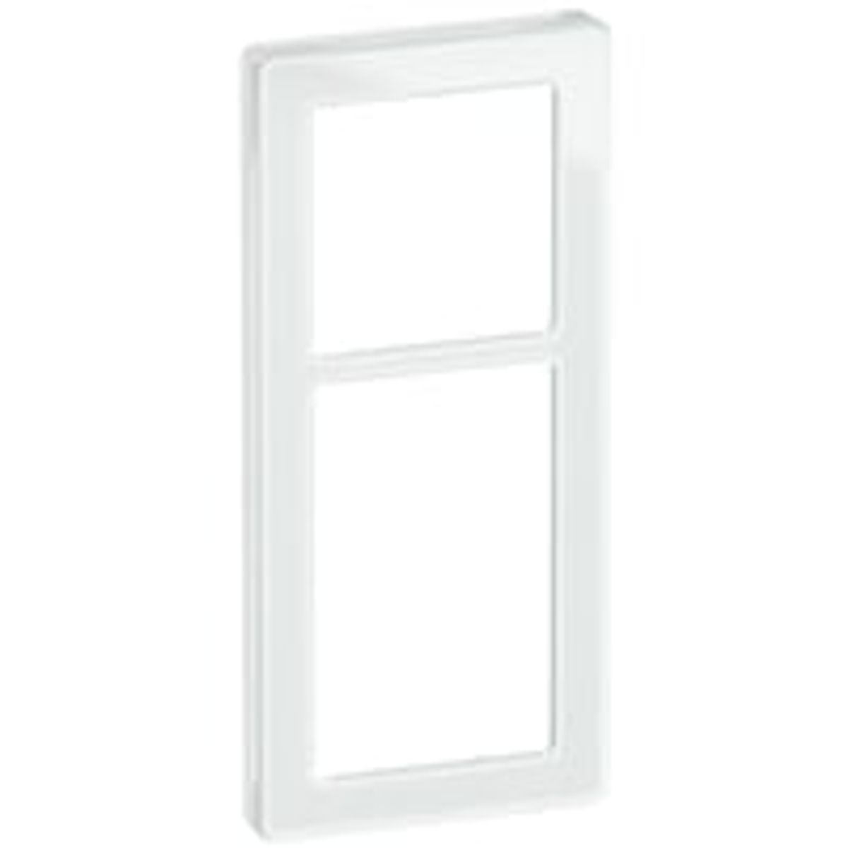 LK FUGA - Pure design ramme, 2 modul, hvid (glas)