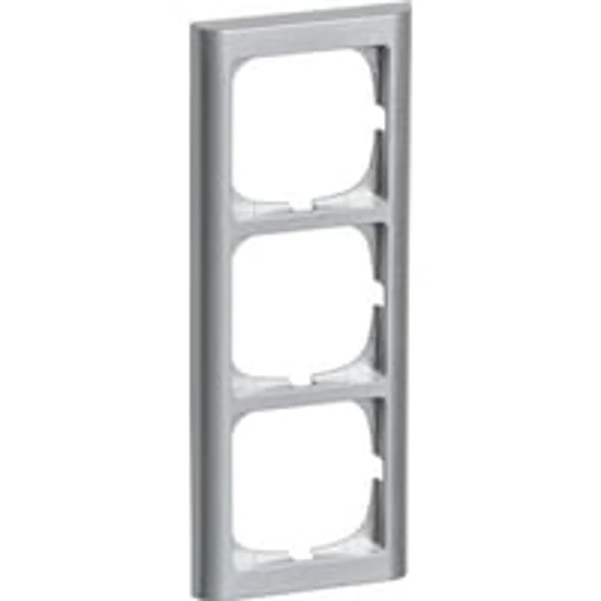 LK FUGA - Softline 63 lodret ramme, 3 modul, stlmetallic