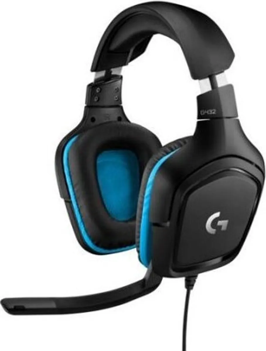 Logitech G432 - 7.1 Gaming Headset - Sort Blå