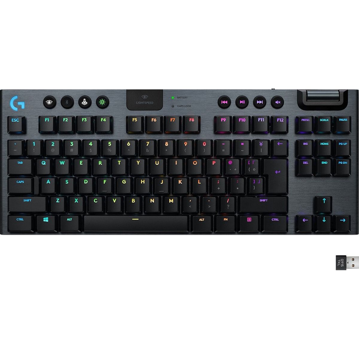 Logitech G915 Lightspeed Tkl Tactile - Gaming Tastatur - Sort