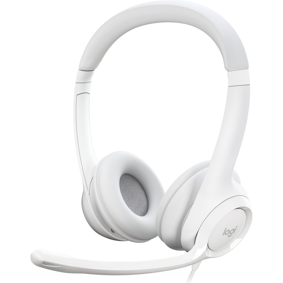 Logitech H390 - Headset Med Mikrofon - Usb Wired - Hvid