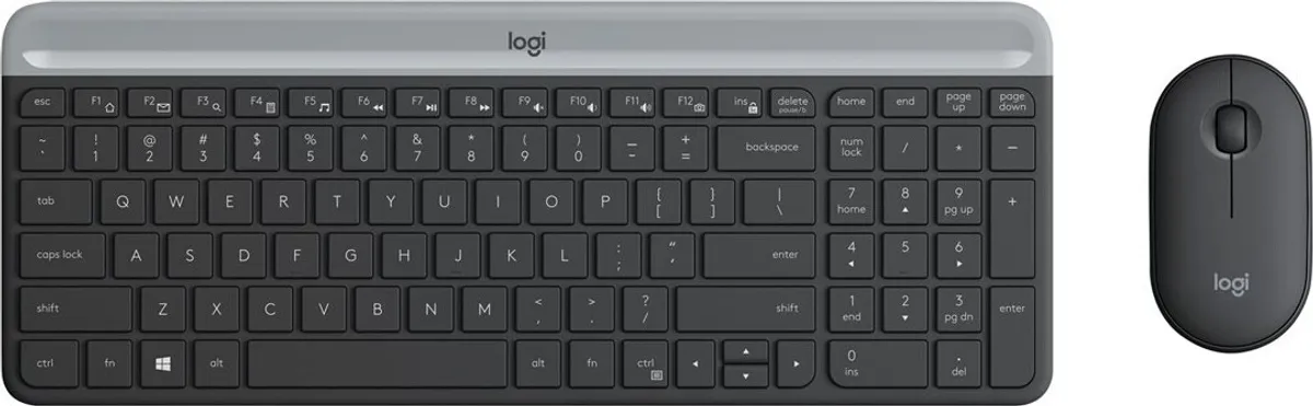 Logitech Mk470 - Trådløs Mus Og Tastatur - Sort