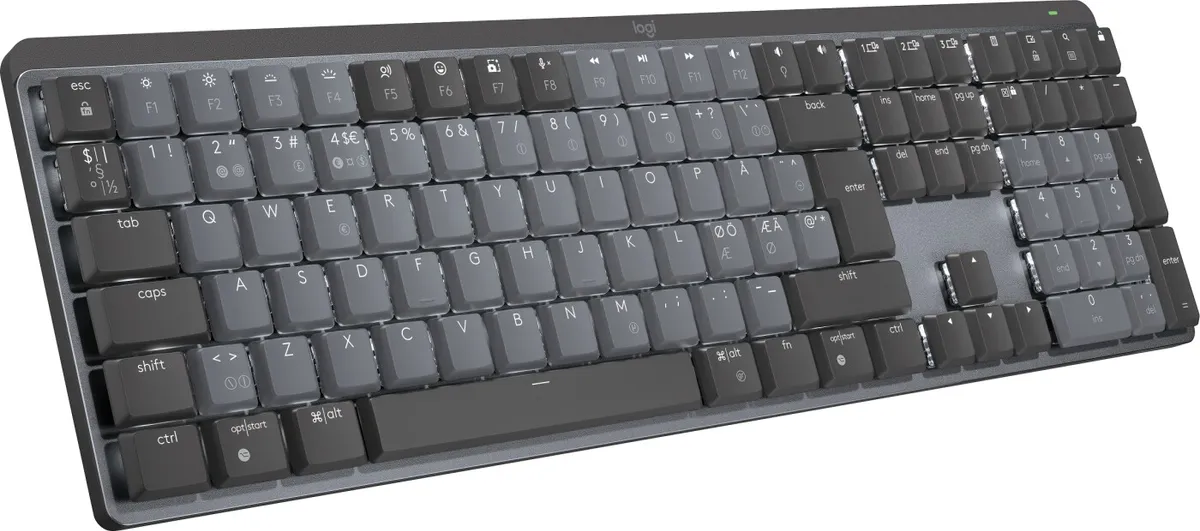 Logitech - Mx Mechanical Trådløs Tastatur - Nordisk - Sort