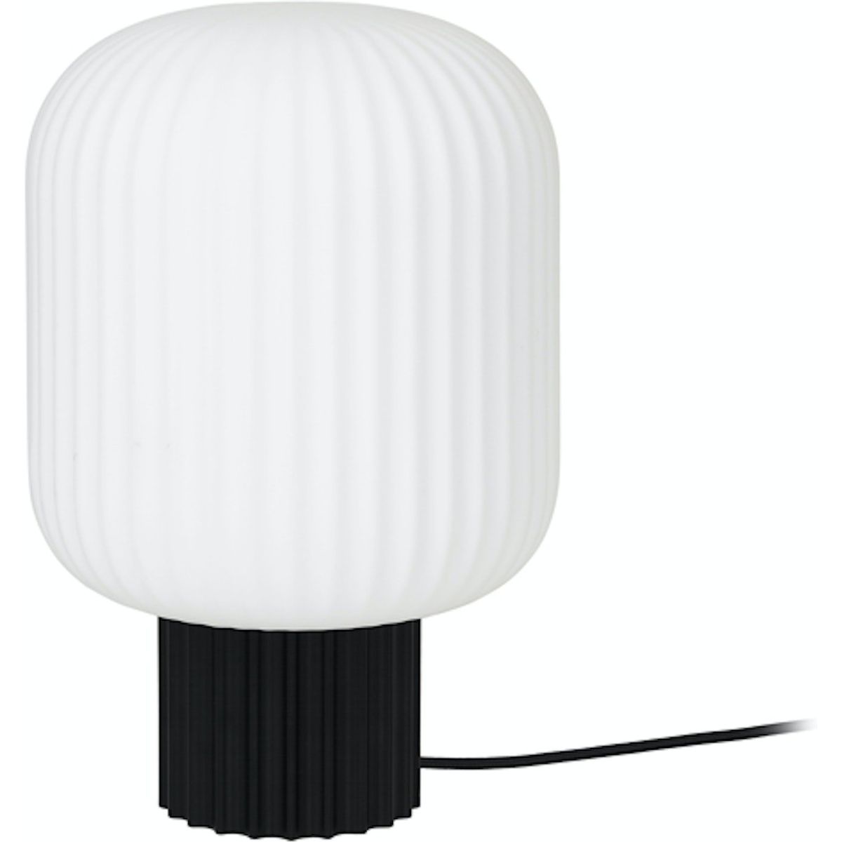 Lolly, Bordlampe, sort/hvid, H20x30 cm