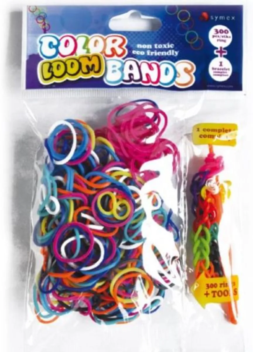 Loom Bands (Bandz) - 300 Colour Loom Twister Bands Elastik With 1 Complete Bracelets- Fun Party Rubber *Crazy tilbud*