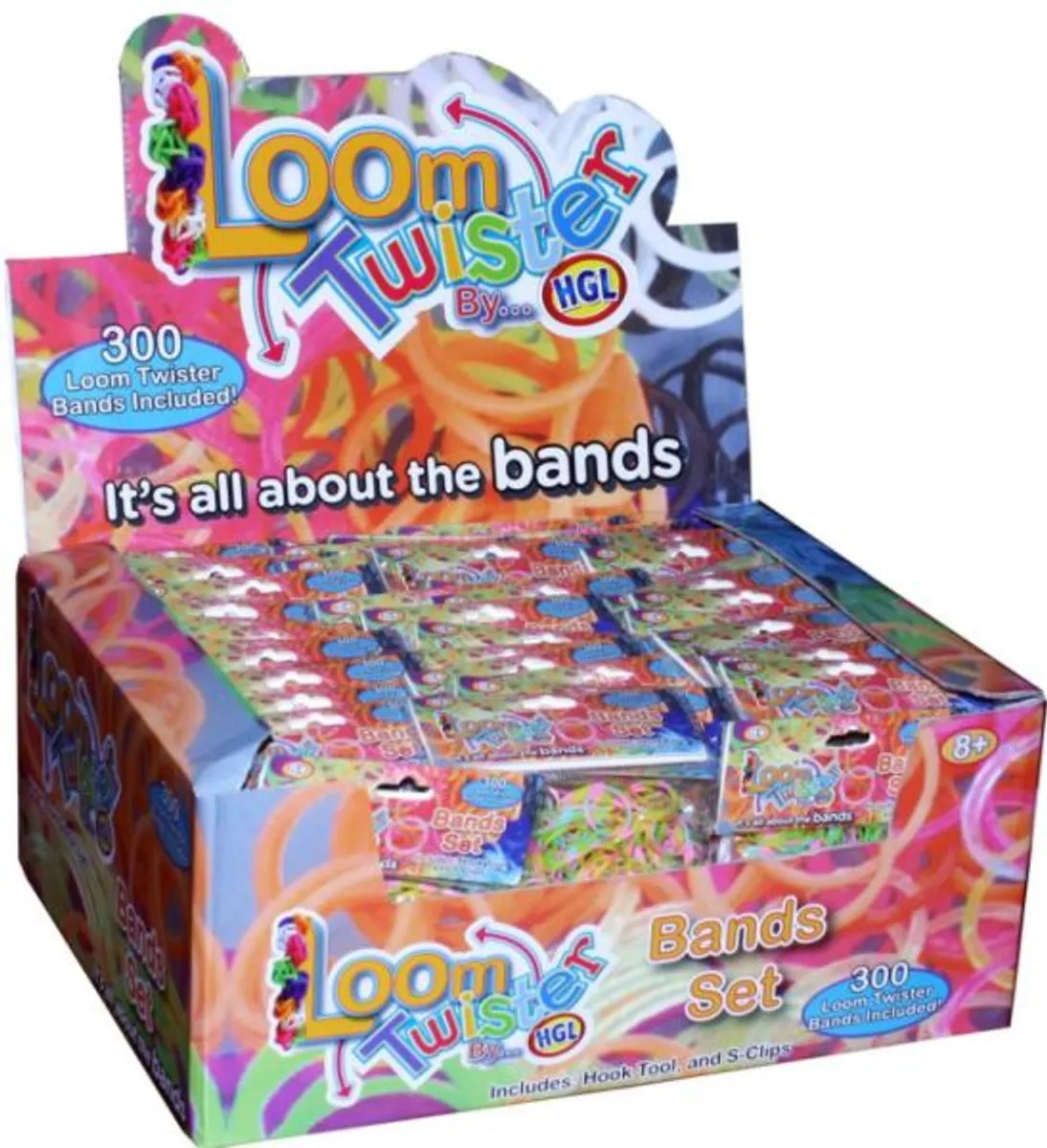 Loom Bands (Bandz) - 300 Loom Twister SMELL Bands Elastik - Fun Party Rubber *Crazy tilbud*