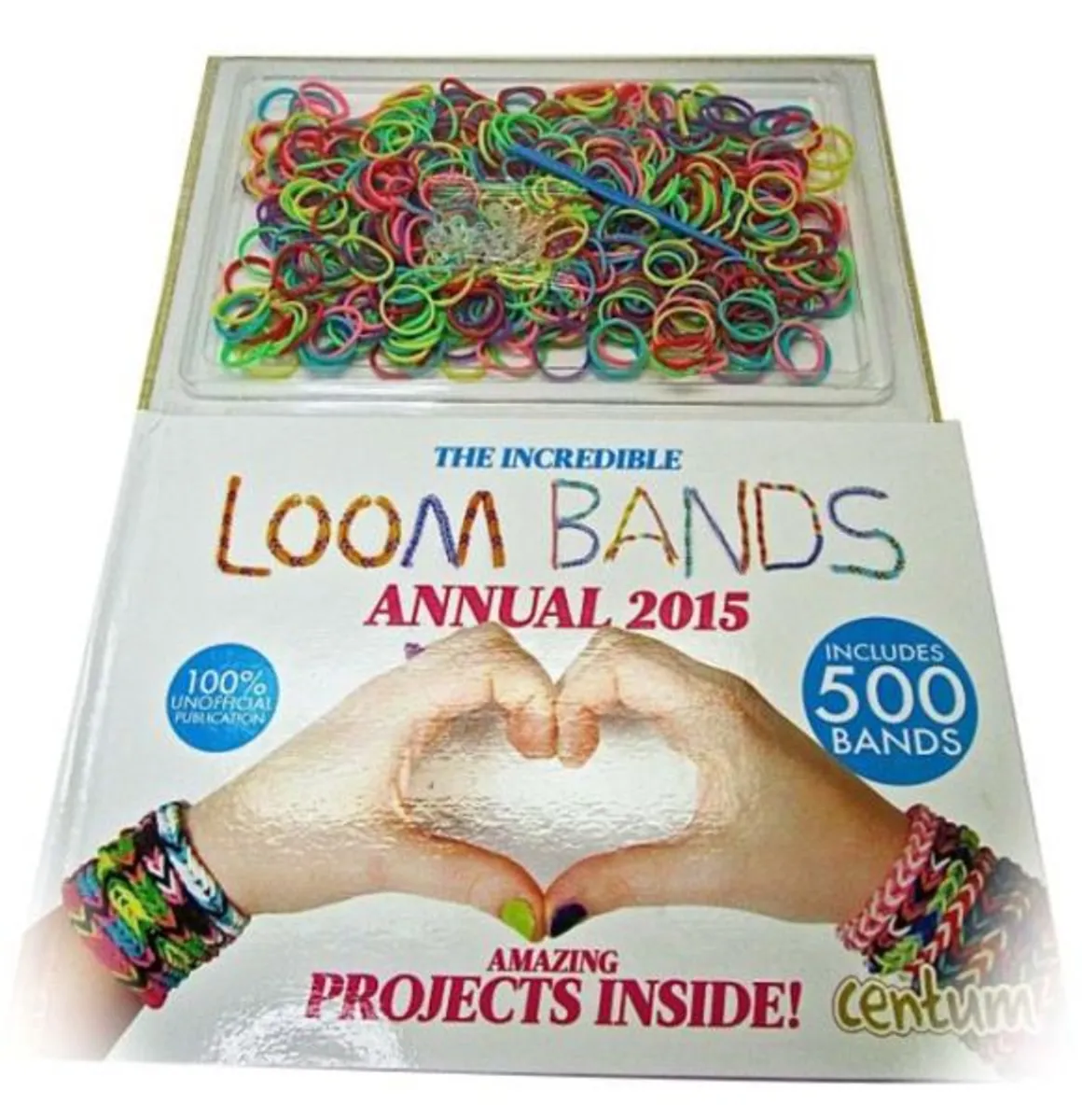 Loom Bands (Bandz) Annual 2015 - Includes Guide Book To Looming - Fun Party Rubber *Crazy tilbud*